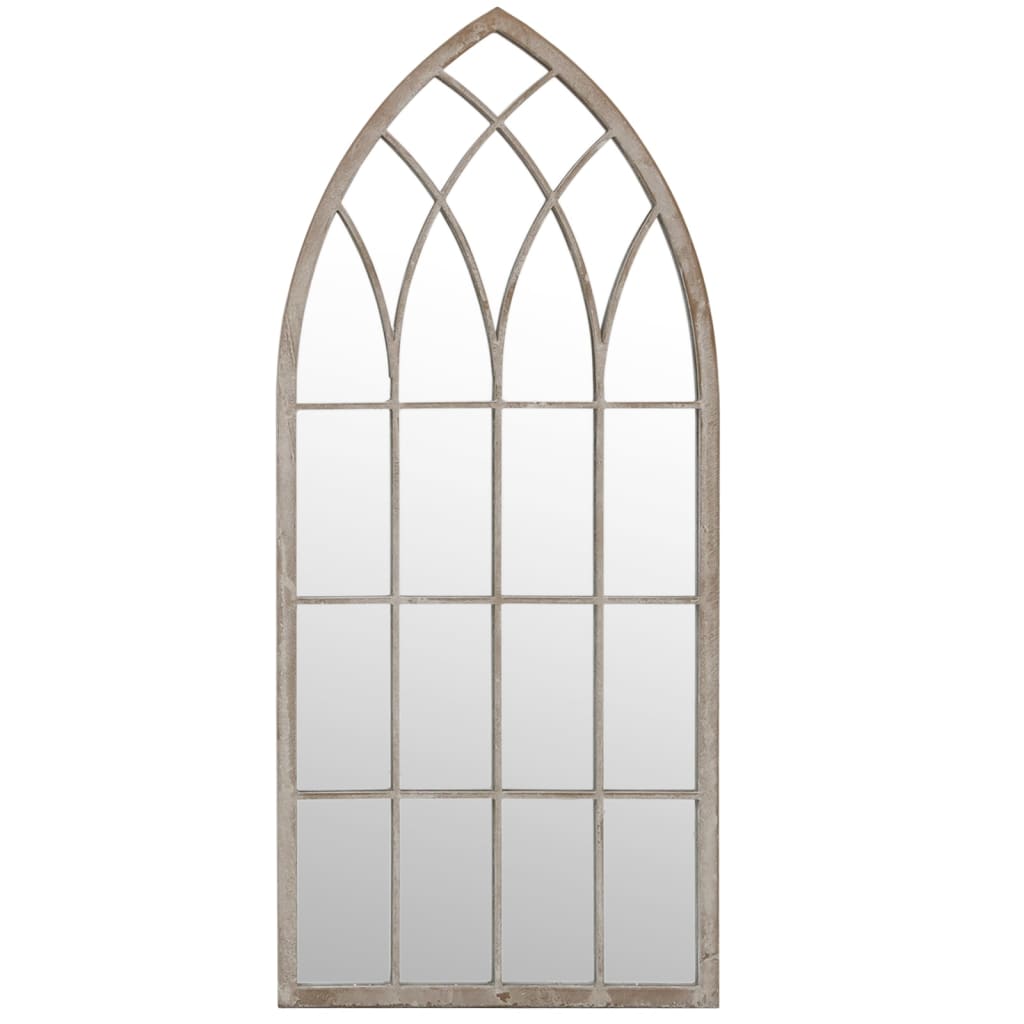 vidaXL Mirror 100x45 cm Iron Sand-colored