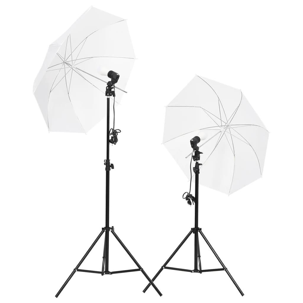 vidaXL Studio de photos avec ensemble d'éclairage, à côté d'un réflecteur