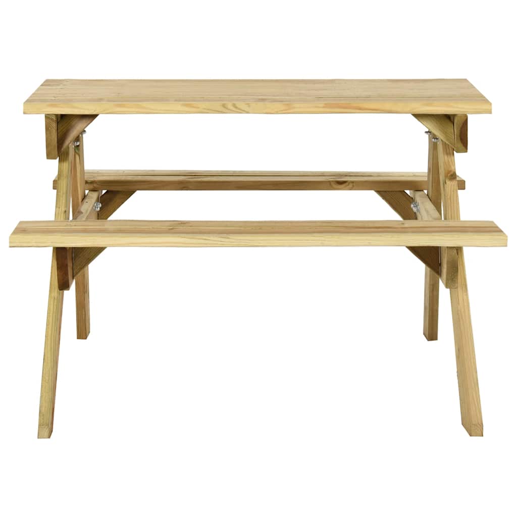 vidaXL Picknicktafel met banken 110x123x73 cm geïmpregneerd grenenhout