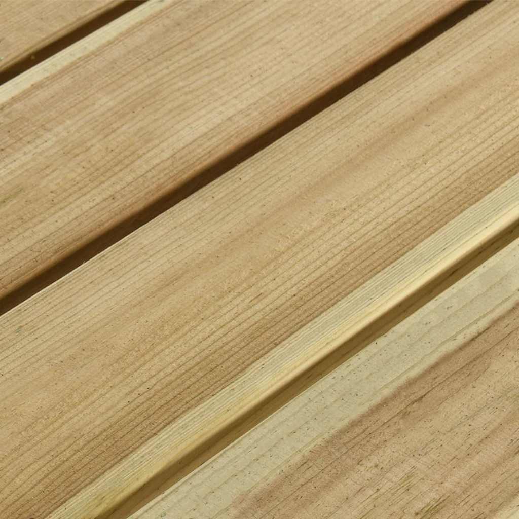 vidaXL Picknicktafel met banken 110x123x73 cm geïmpregneerd grenenhout