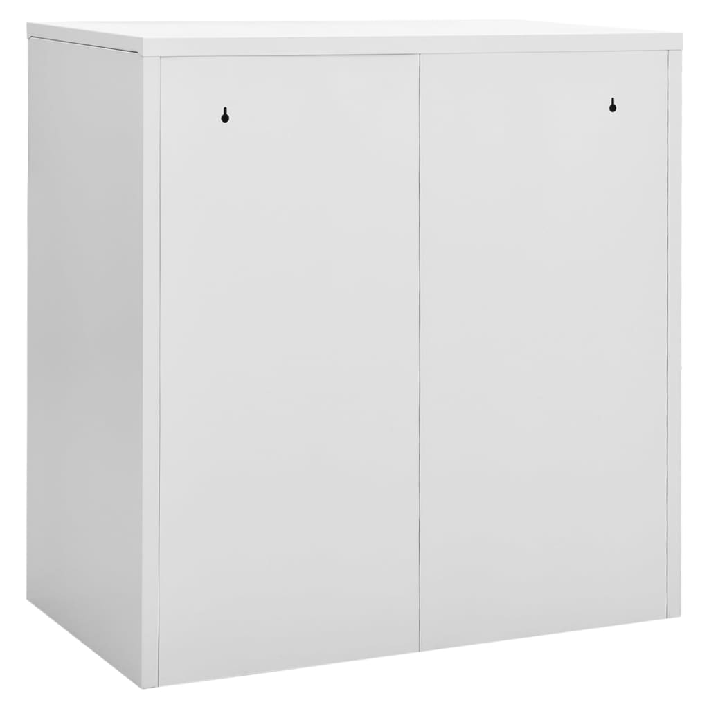 vidaXL Lockerkasten 2 st 90x45x92,5 cm staal lichtgrijs