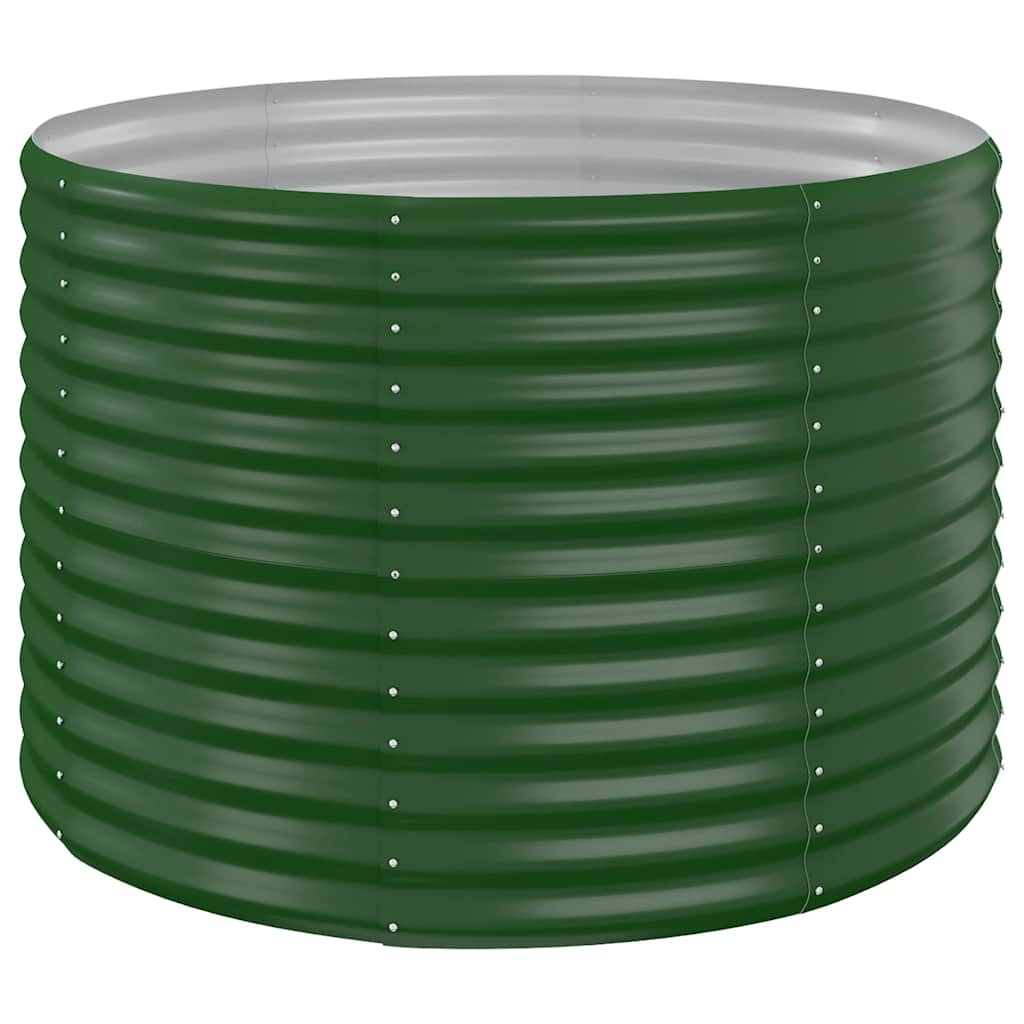 vidaXL Plantenbak 100x100x68 cm gegalvaniseerd staal groen