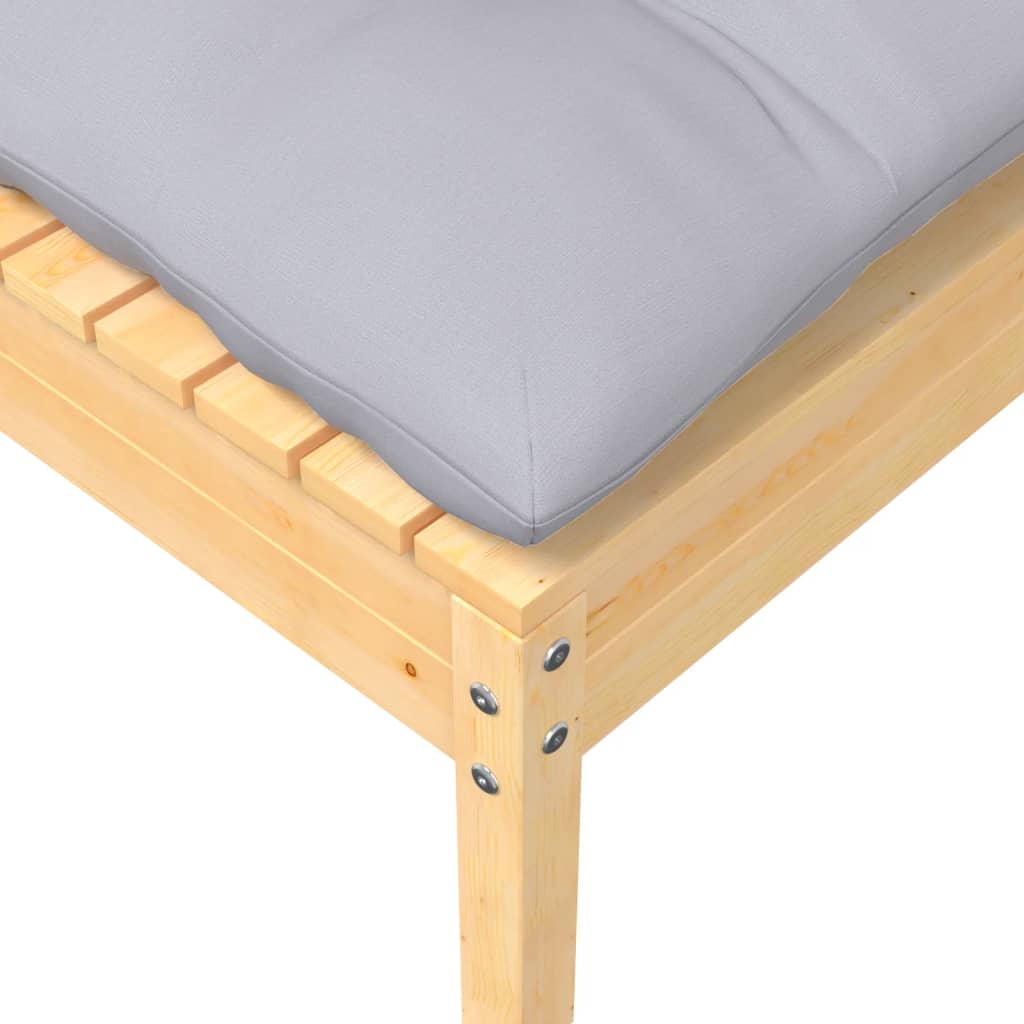 vidaXL Ensemble de salon 7 pièces avec des coussins gris à vert