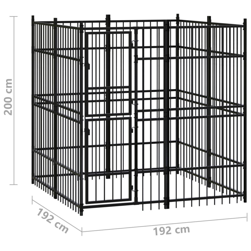 vidaXL Niche à honneur 3,69 m² acier