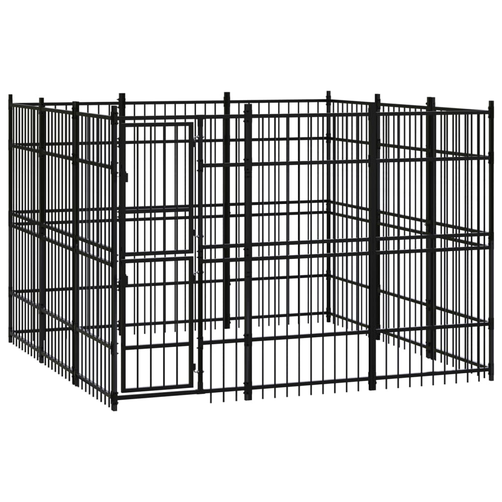 vidaXL Dog Kennel 8.29 m² Steel