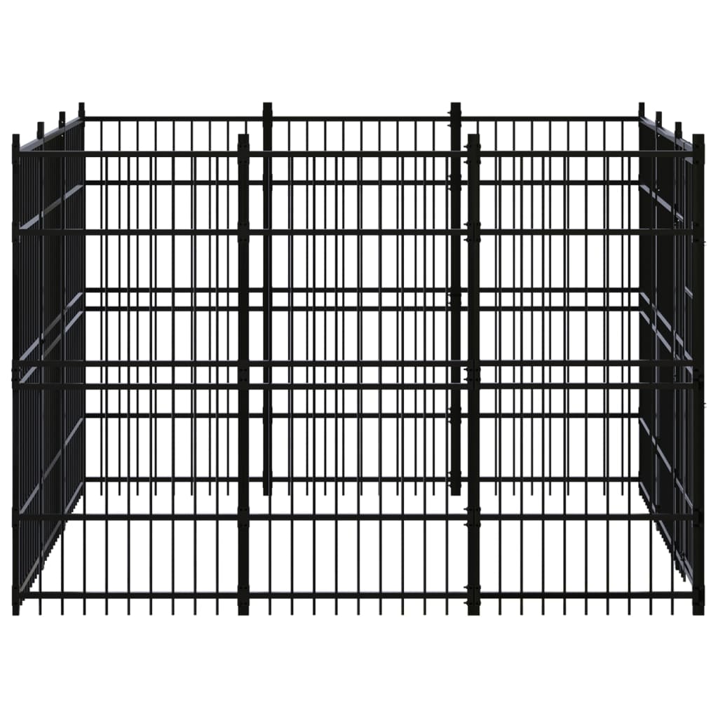vidaXL Dog Kennel 8.29 m² Steel