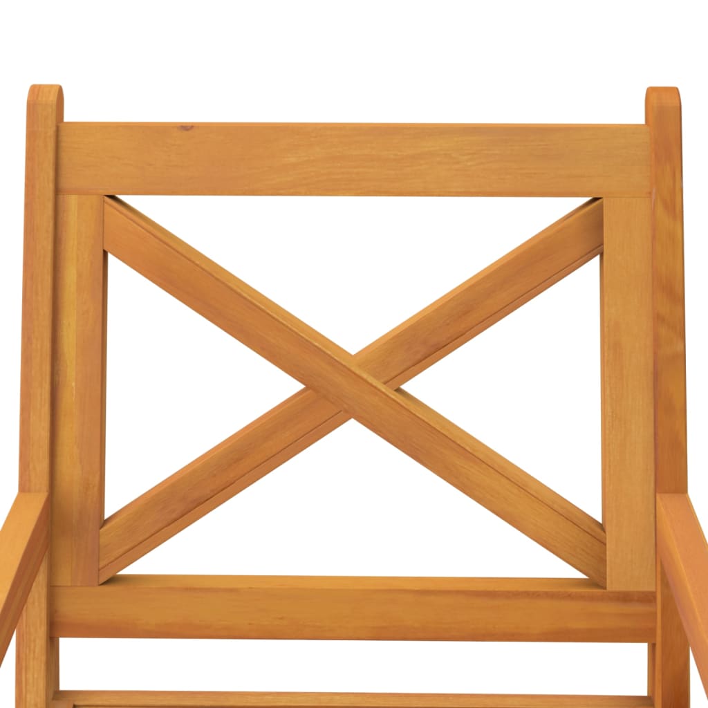 vidaXL Tuinstoelen 4 st massief acaciahout