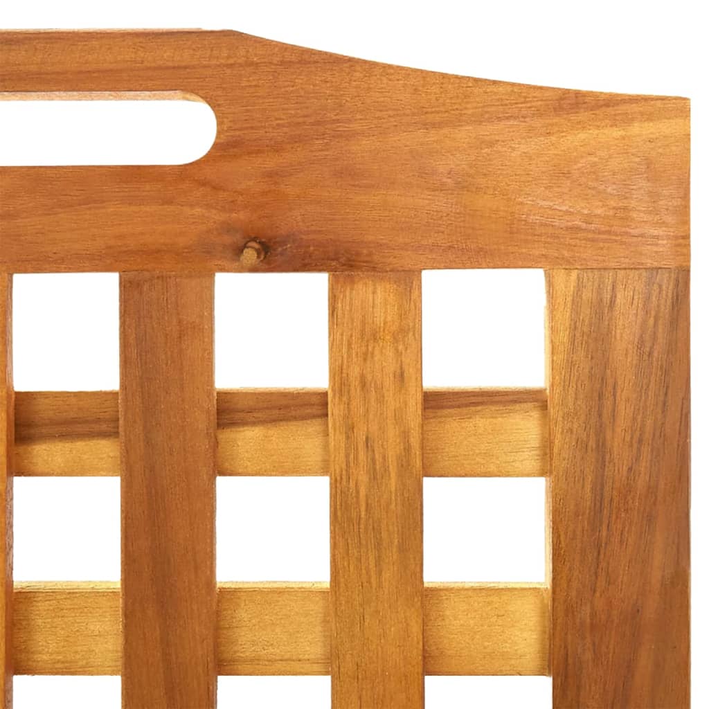 vidaXL Chambre à coucher avec 3 panneaux 121,5x2x115 cm acacia massif
