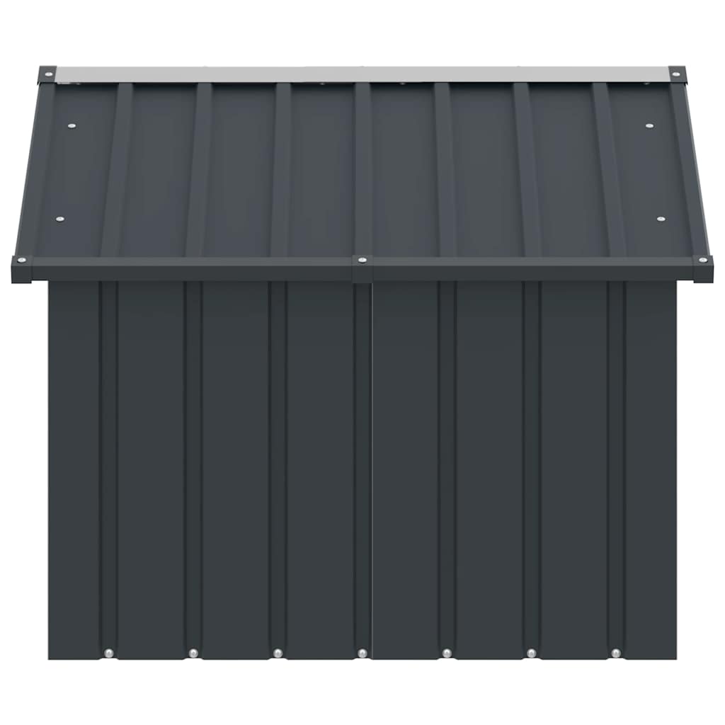 vidaXL Hondenhok 116,5x103x81,5 cm couleur acier inoxydable galvanisé
