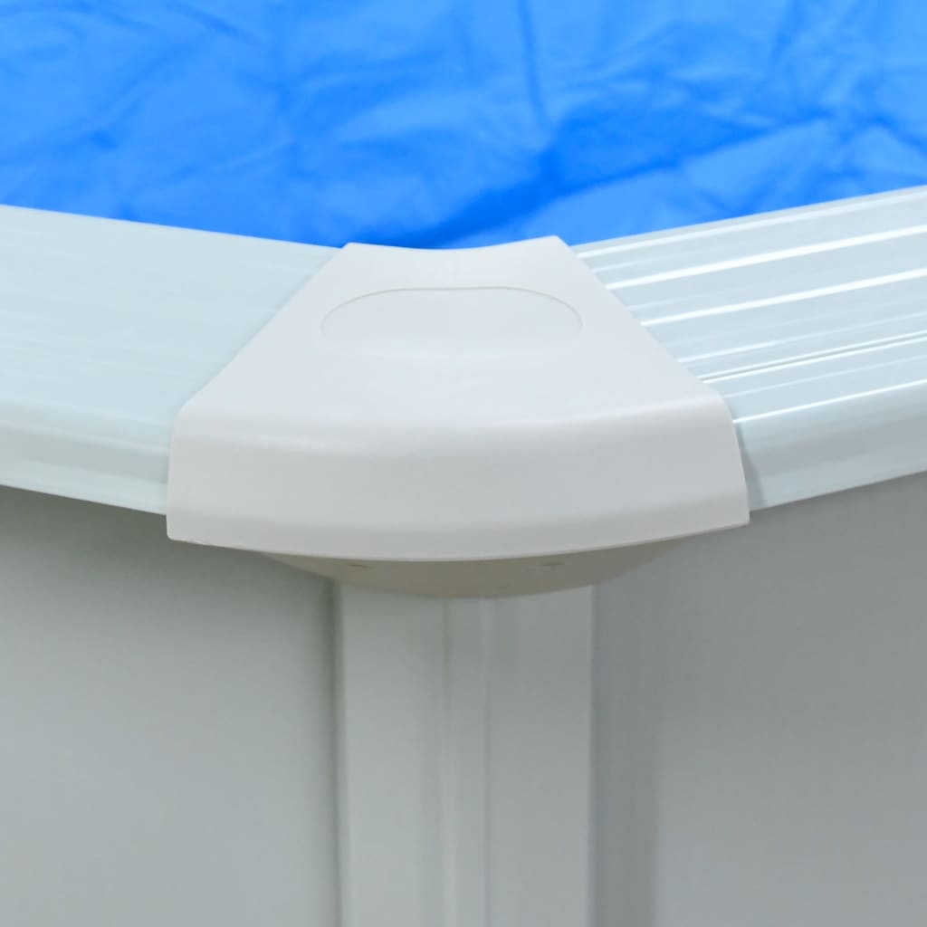 vidaXL Swimming Pool with Safety Ladder 490x360x120 cm