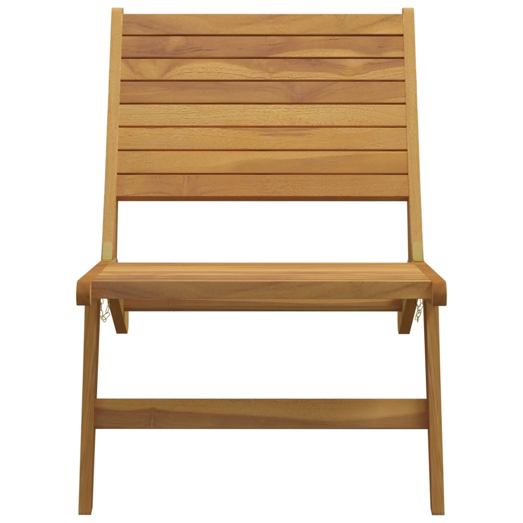 vidaXL Tuinstoel massief teakhout