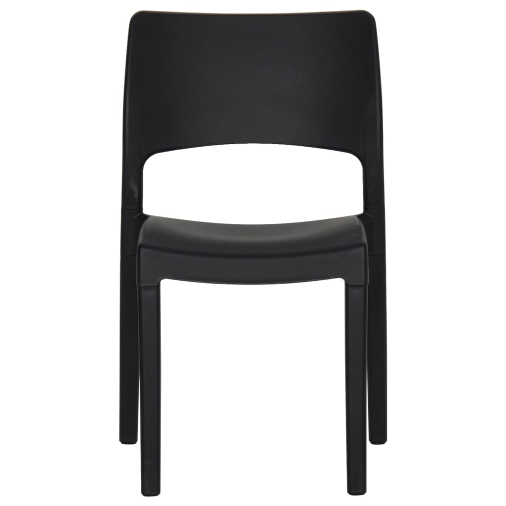 vidaXL Garden Chairs 2 pcs polypropylene anthracite