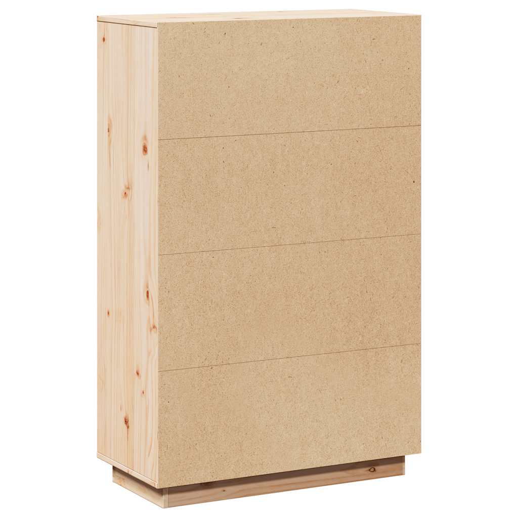 vidaXL Hoge kast 38x35x117 cm massief grenenhout