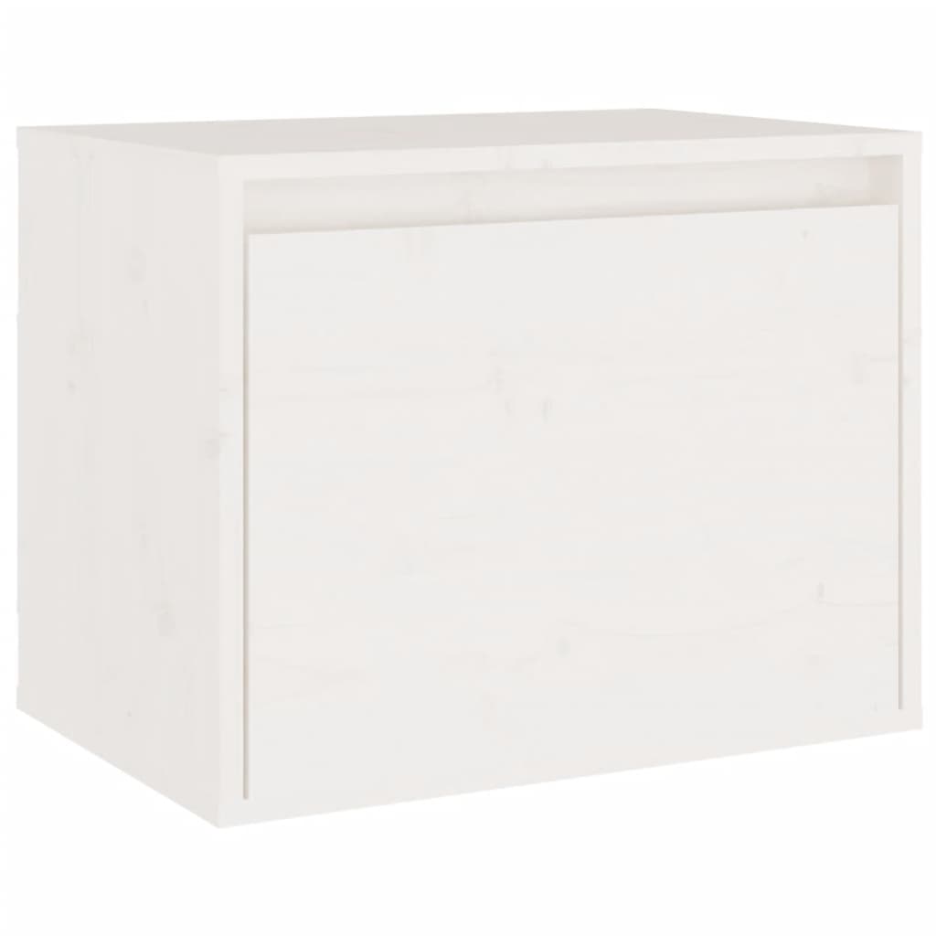 vidaXL TV Cabinets 3 pcs solid pine wood white