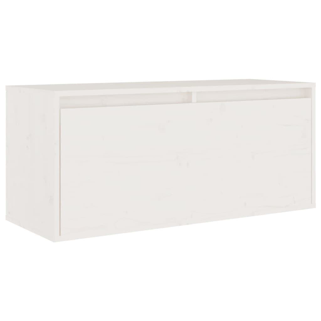 vidaXL TV Cabinets 4 pcs solid pine wood white