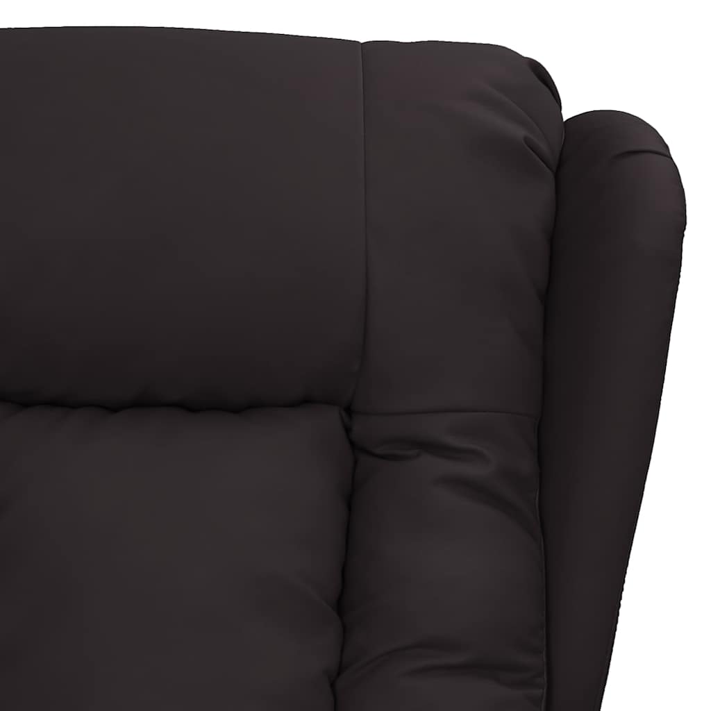 vidaXL Massagestoel elektrisch kunstleer zwart