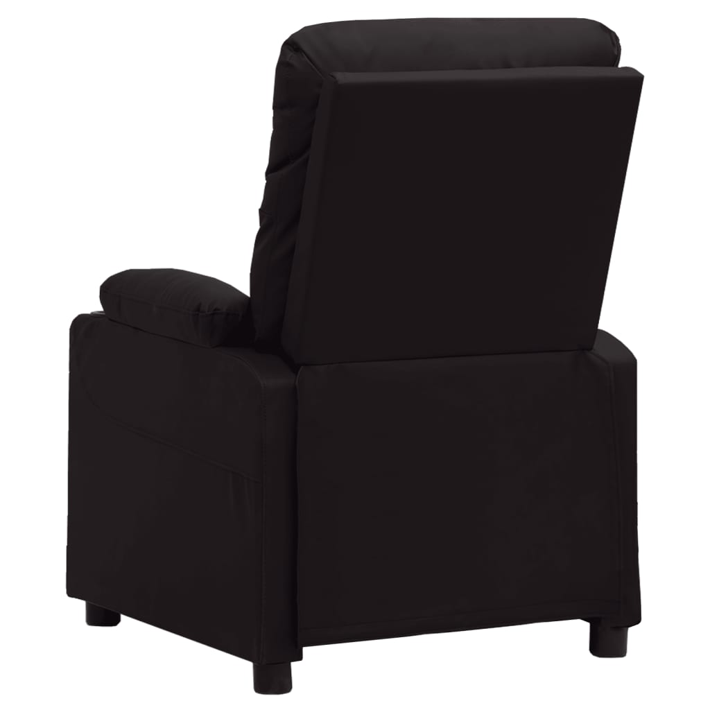 vidaXL Fauteuil elektrisch verstelbaar kunstleer zwart