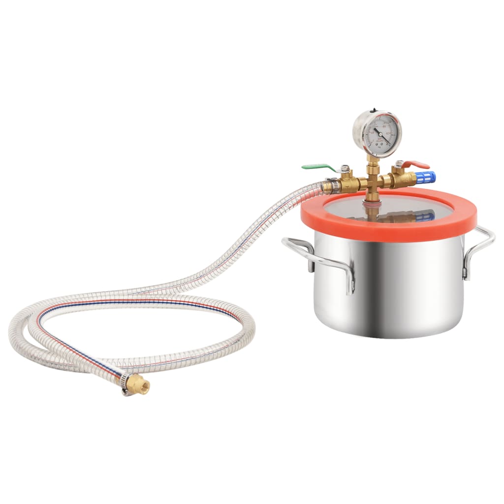 vidaXL Vacuum Chamber with 2-Stage Pump 3.7 L