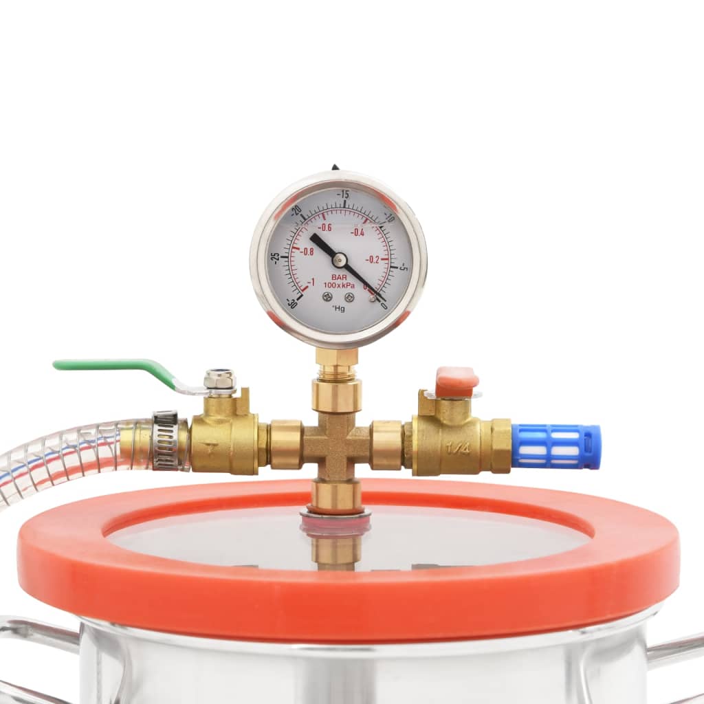 vidaXL Vacuümkamer met 1-traps pomp 3,7 L