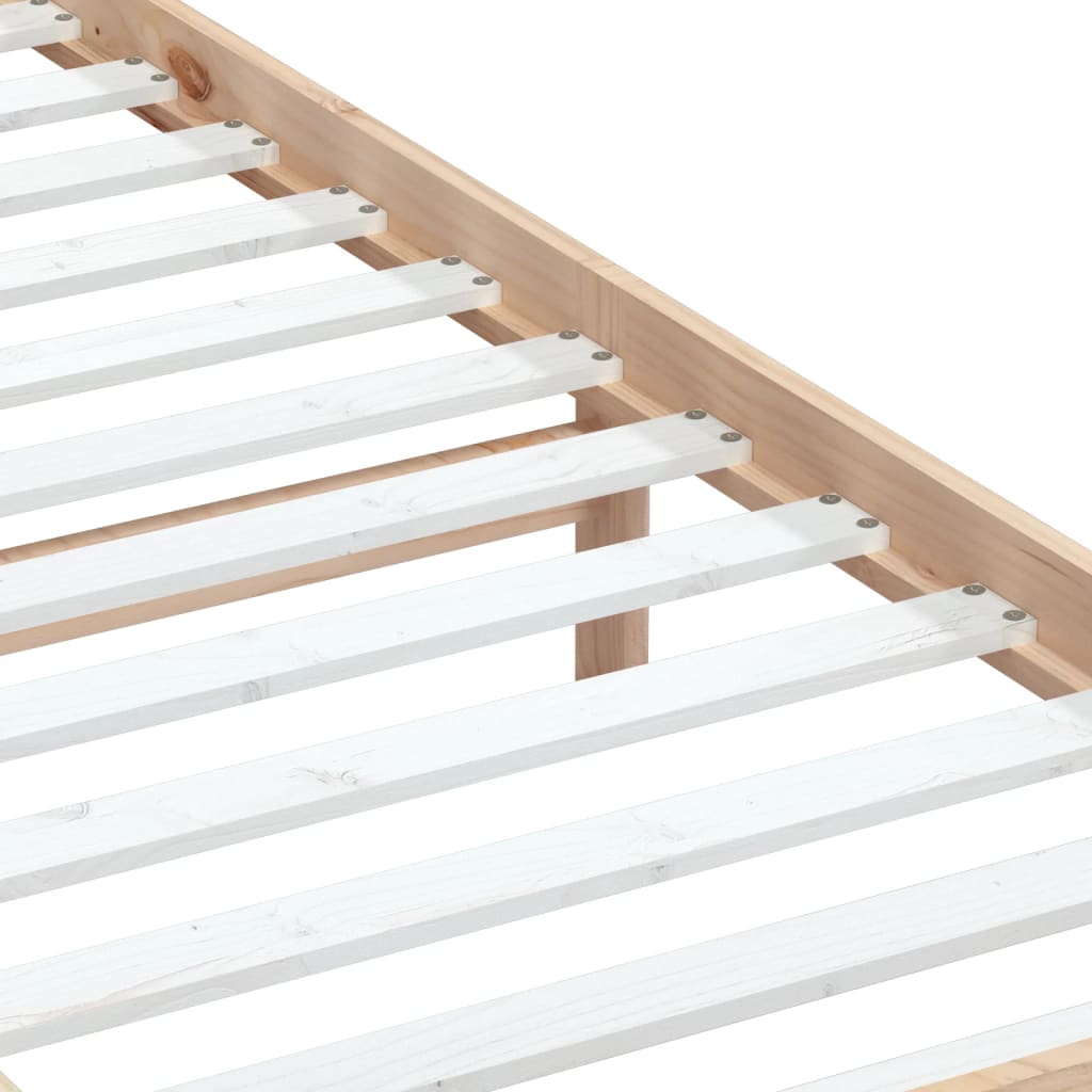 vidaXL Bedframe massief hout 75x190 cm