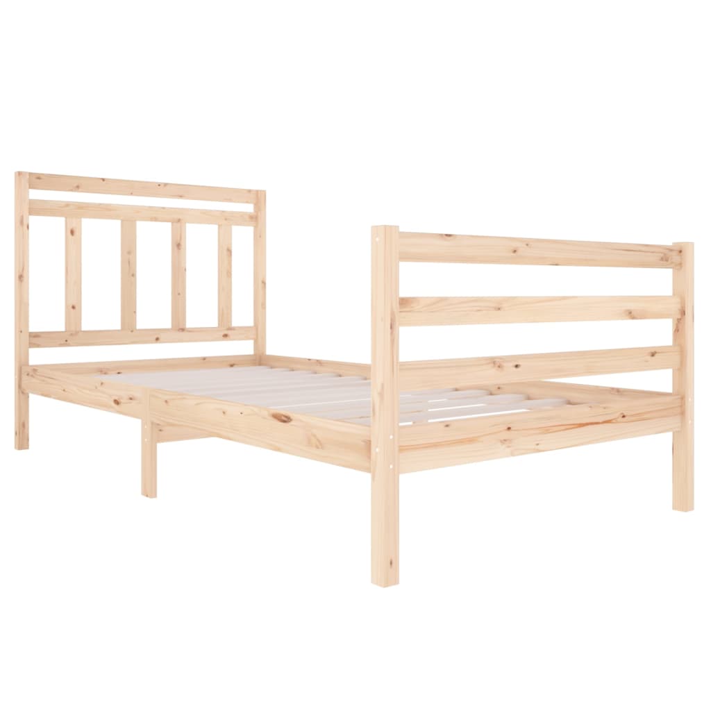 vidaXL Bedframe massief hout 100x200 cm
