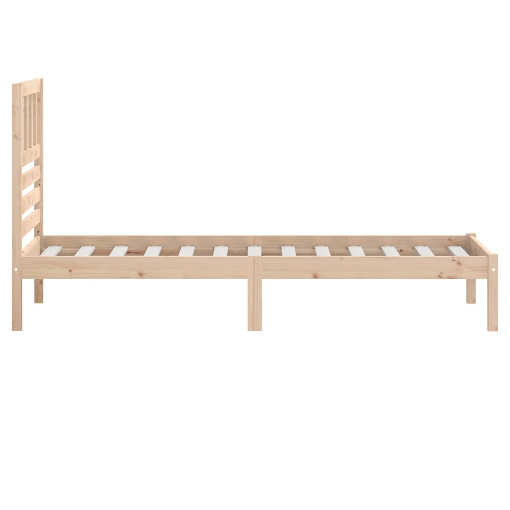 vidaXL Bedframe massief grenenhout 75x190 cm