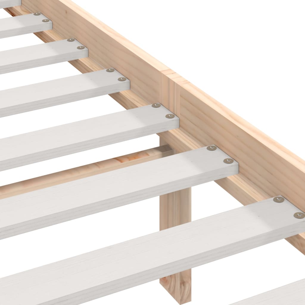 vidaXL Bedframe massief grenenhout 75x190 cm