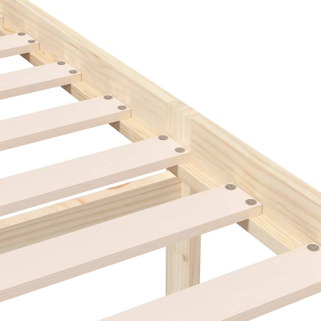 vidaXL Bed Frame Solid Wood 75x190 cm