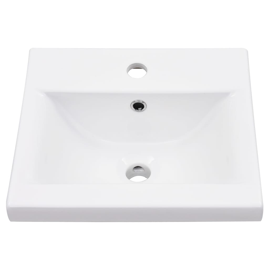vidaXL Washbasin Frame with Integrated Sink Iron White