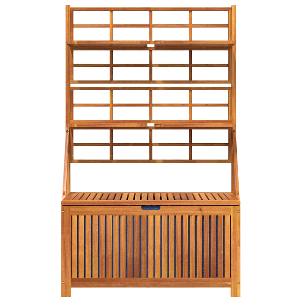 vidaXL Opbergbox met latwerk 99x50x160 cm massief acaciahout
