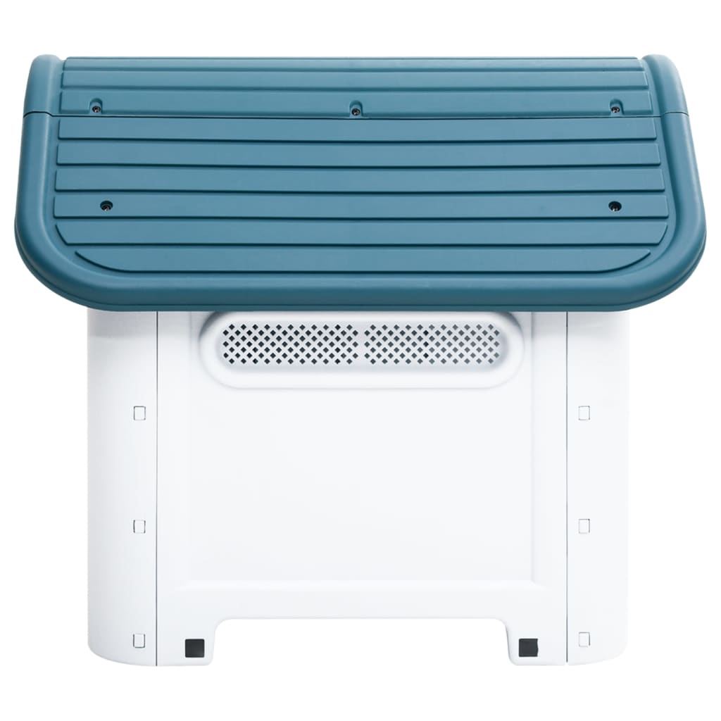 vidaXL Dog Kennel 59x75x66 cm polypropylene blue