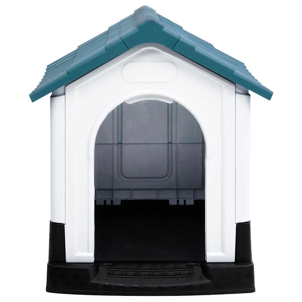 vidaXL Dog Kennel 57x68x66 cm polypropylene blue