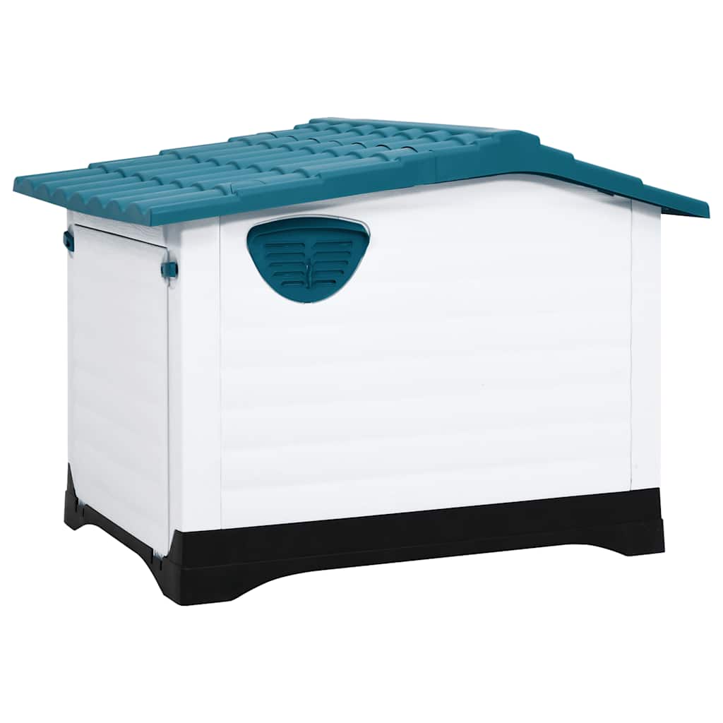 vidaXL Dog Kennel 90.5x68x66 cm polypropylene blue