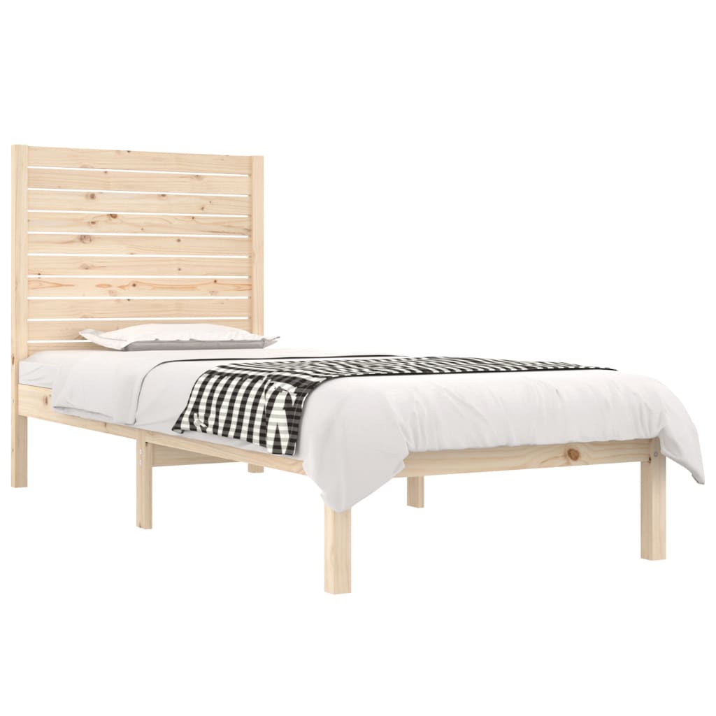 vidaXL Cadre de lit massif hout 75x190 cm