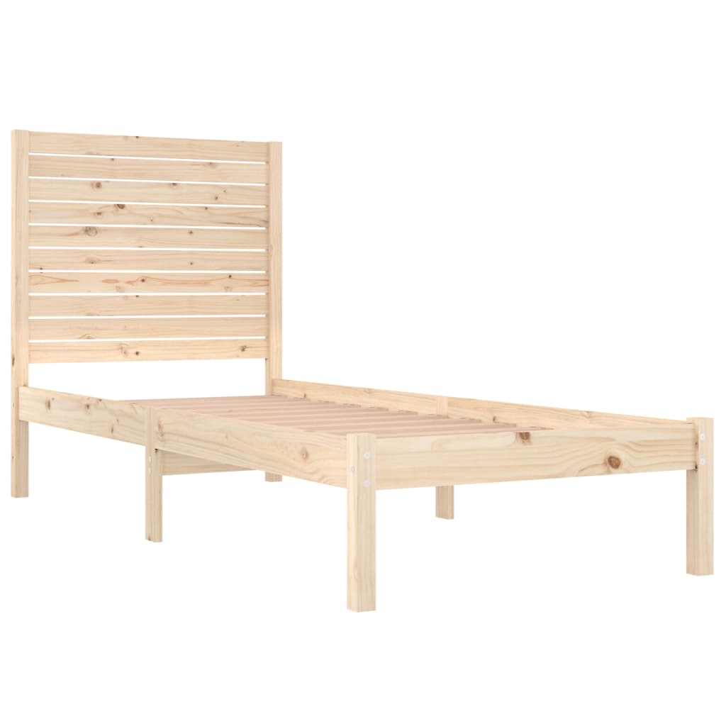 vidaXL Cadre de lit massif hout 75x190 cm