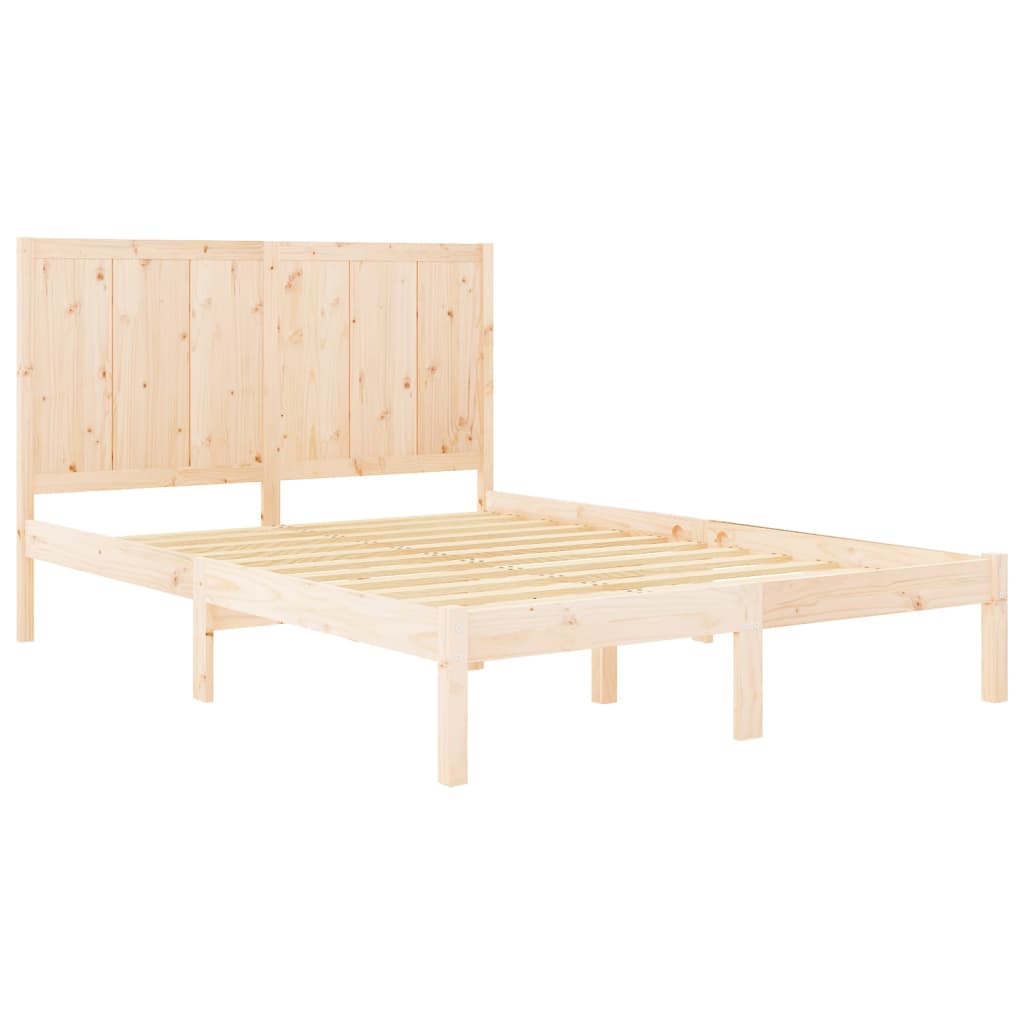 vidaXL Bedframe zonder matras massief grenenhout 120x190 cm
