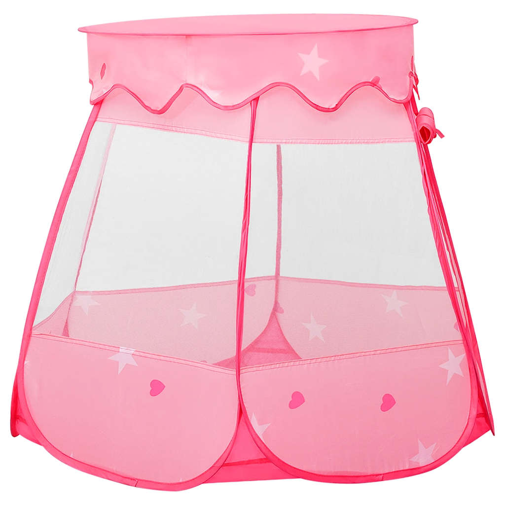 vidaXL Tente pour enfants avec 250 balles 102x102x82 cm rose