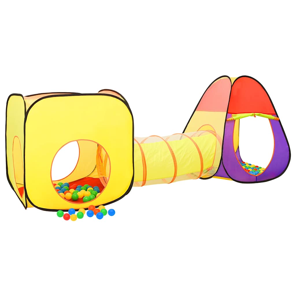 vidaXL Kinderspeeltent met 250 ballen 255x80x100 cm meerkleurig