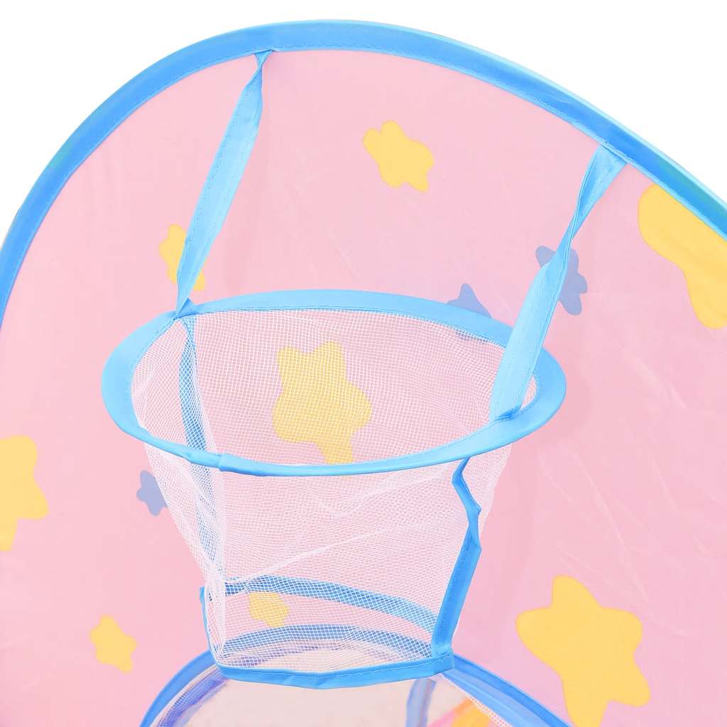 vidaXL Kinderspeeltent met 250 ballen 301x120x128 cm roze