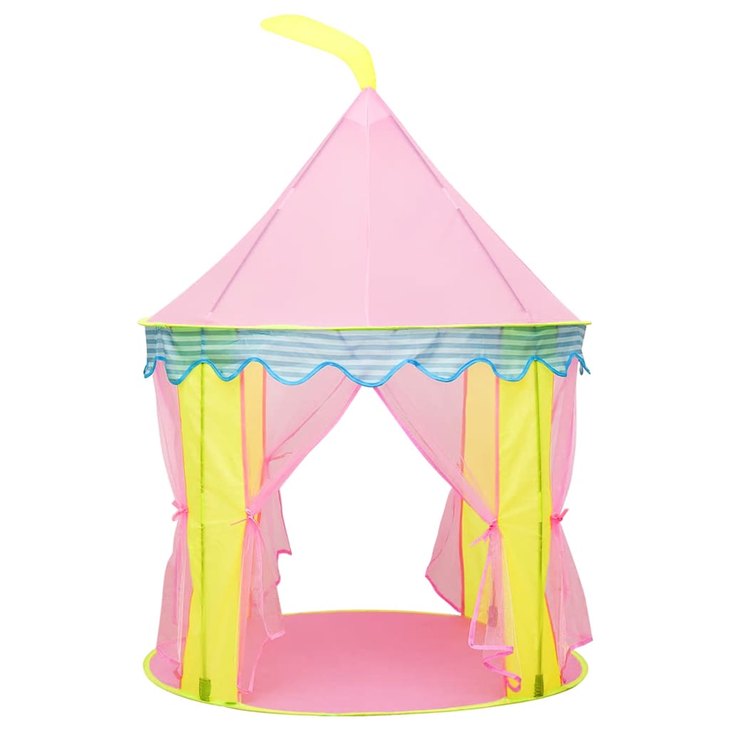 vidaXL Kinderspeeltent met 250 ballen 100x100x127 cm roze