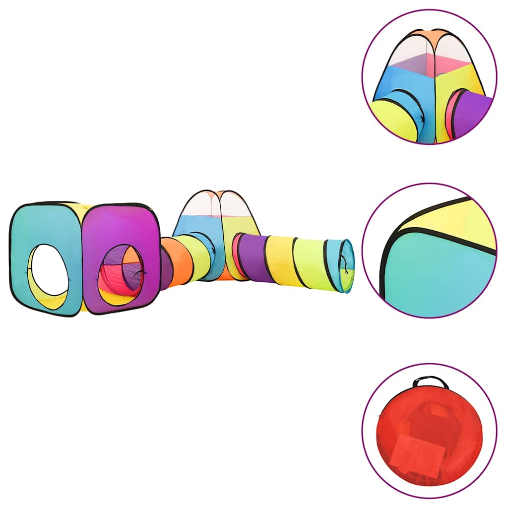 vidaXL Tente pour enfants avec 250 balles 190x264x90 cm meerkleurig