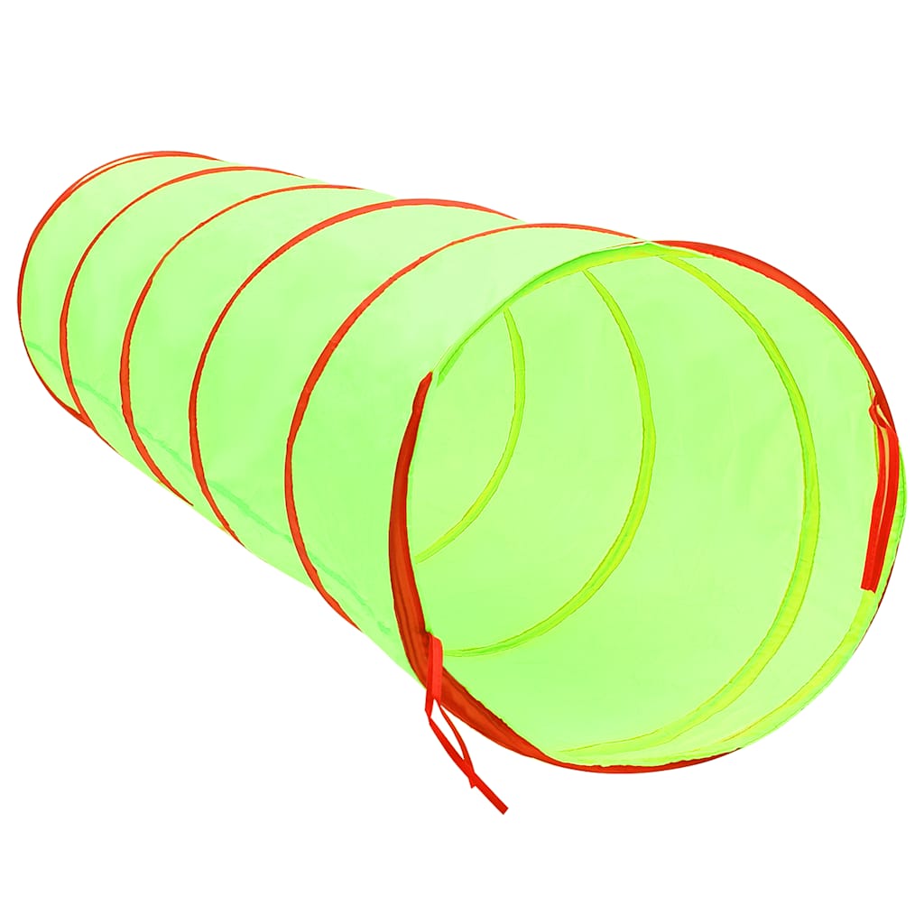 vidaXL Kinderspeeltunnel met 250 ballen 175 cm polyester groen