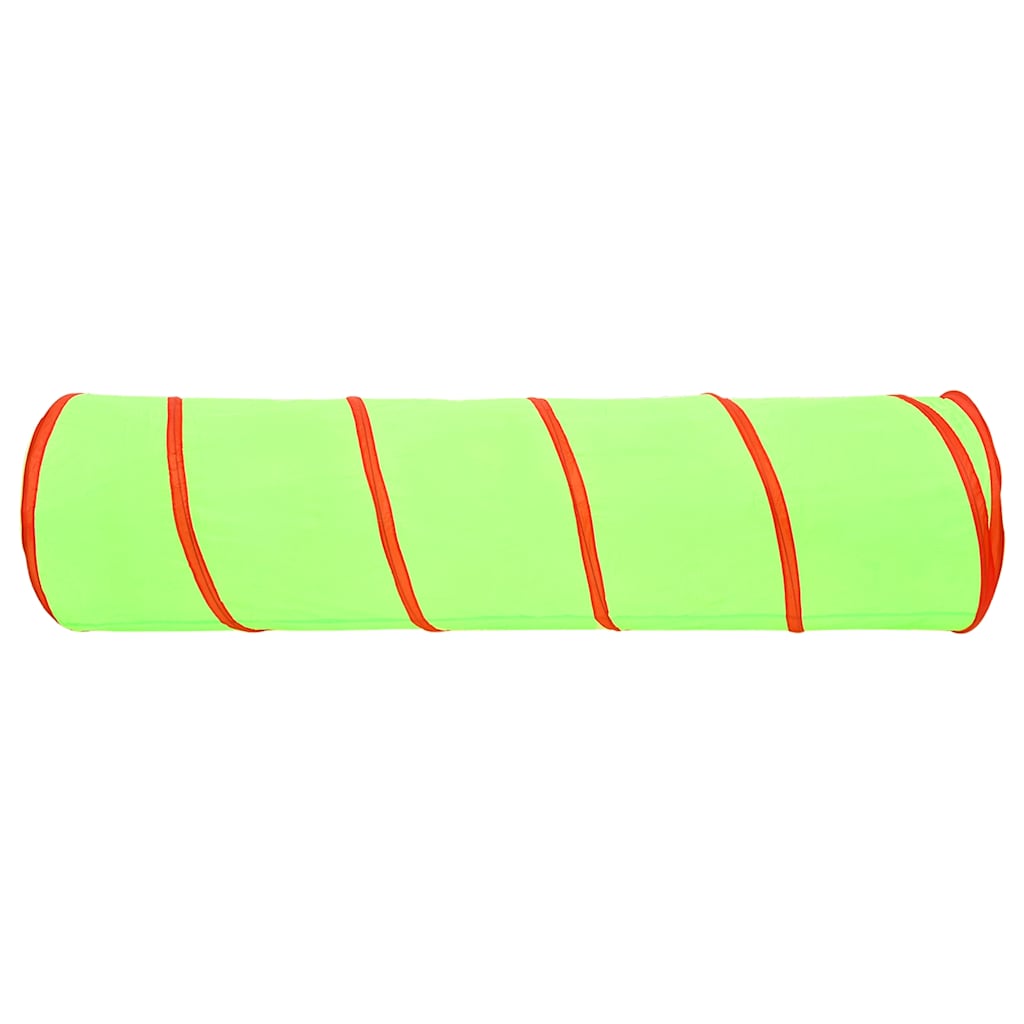 vidaXL Kinderspeeltunnel met 250 ballen 175 cm polyester groen