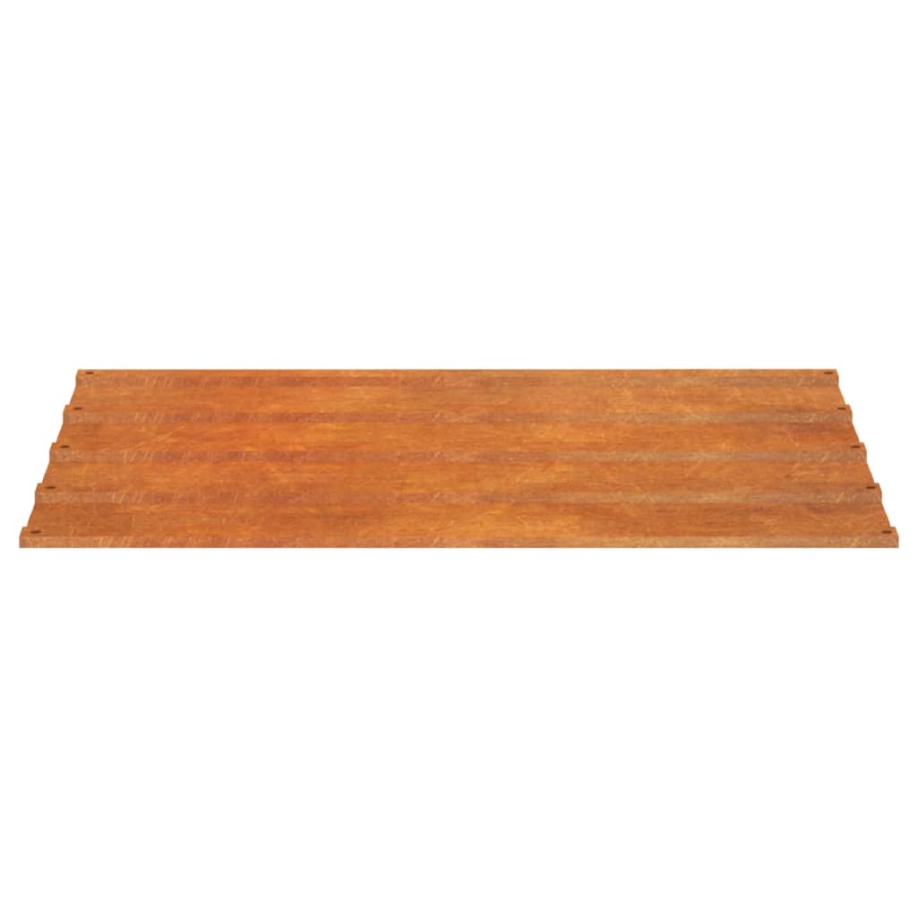 vidaXL Roofing Panels 12 pcs 60x44 cm Corten Steel Rusty