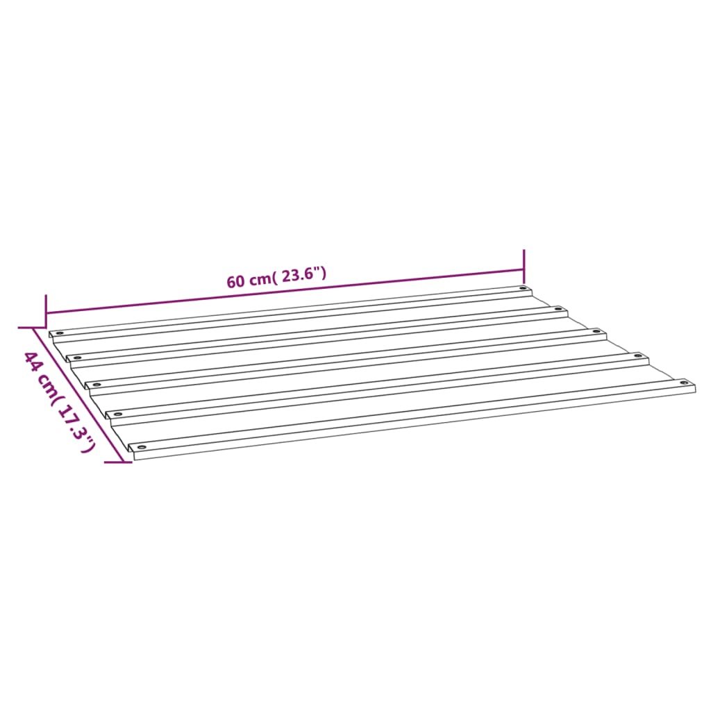 vidaXL Roofing Panels 12 pcs 60x44 cm Corten Steel Rusty