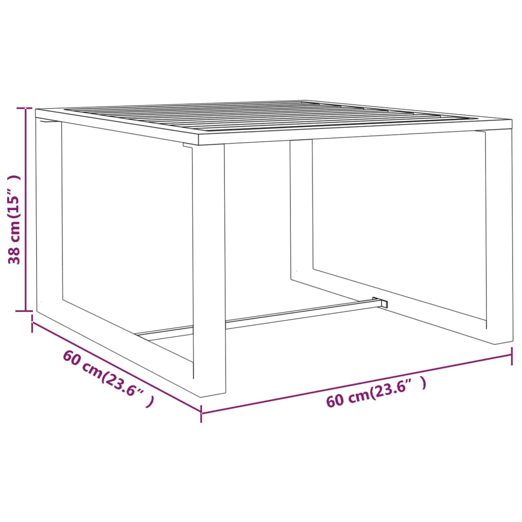 vidaXL 6-delige Loungeset met kussens aluminium antracietkleurig