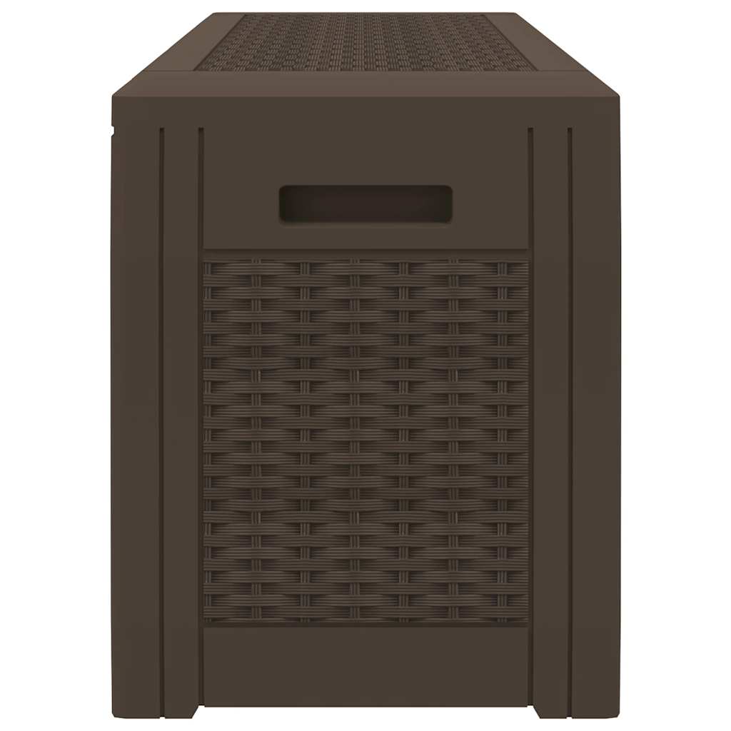 vidaXL Tuinbox 119x48x60 cm polypropeen bruin