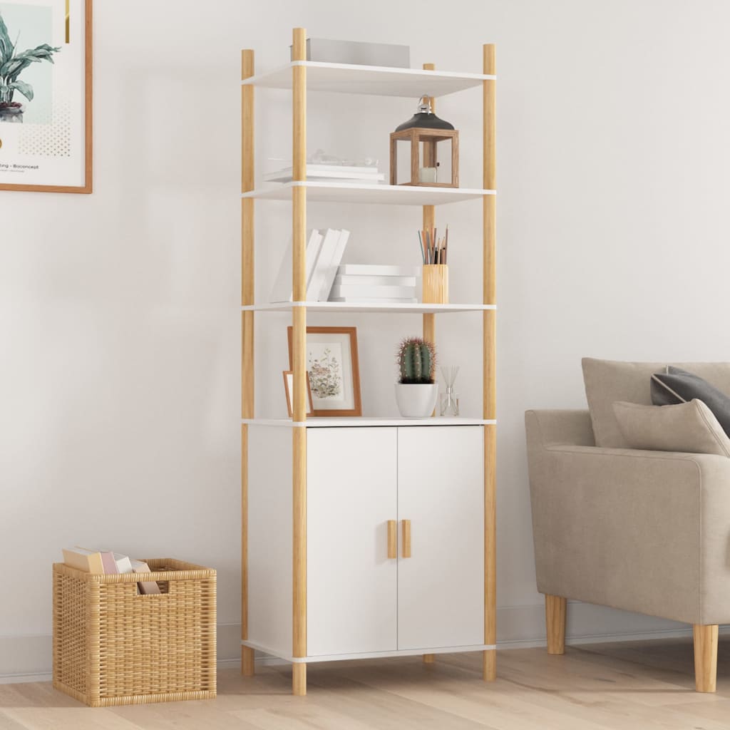 vidaXL Hoge kast 60x40x173 cm bewerkt hout wit