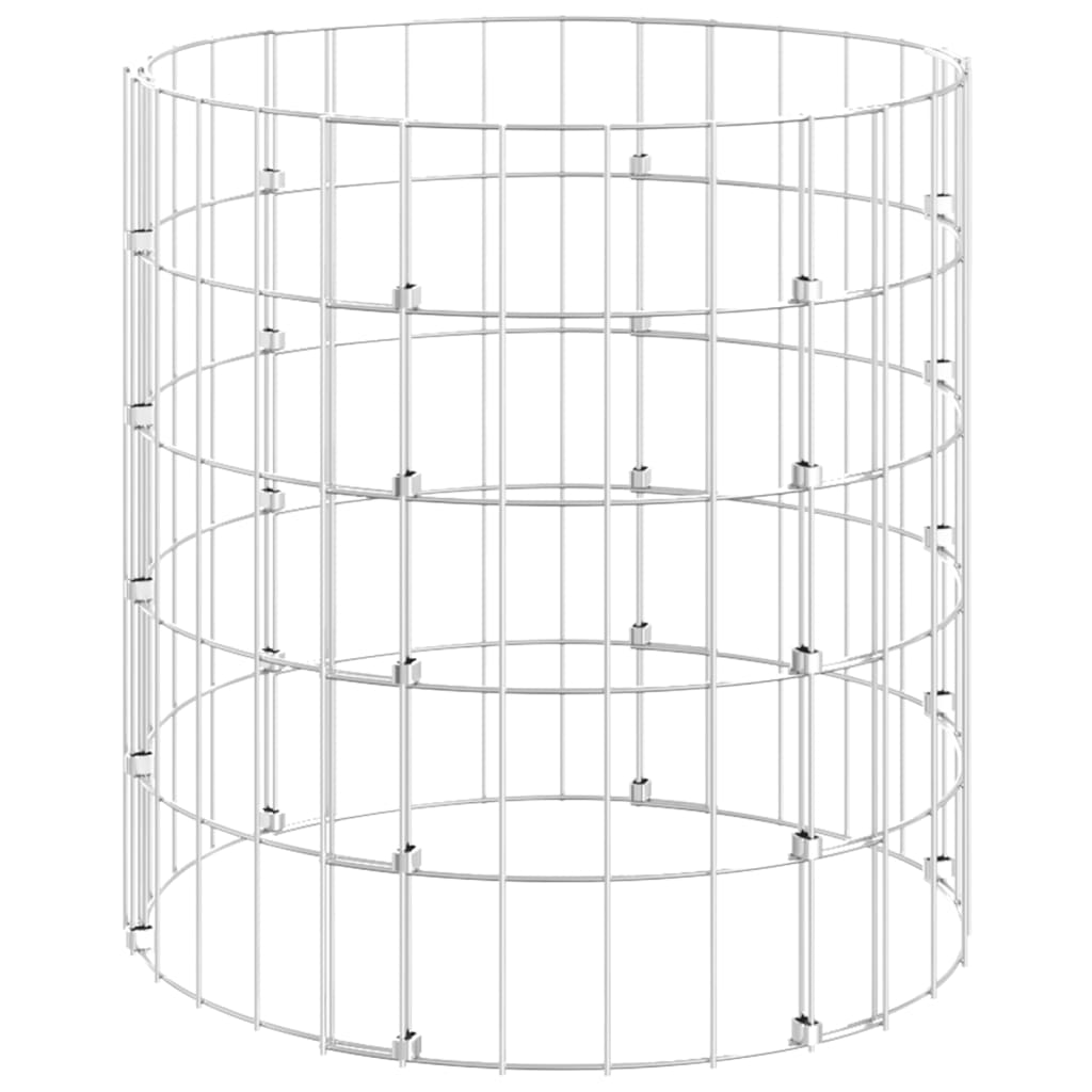 vidaXL Compostbak Ø50x50 cm gegalvaniseerd staal