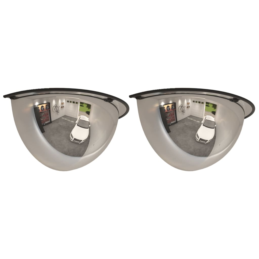 vidaXL Half Dome Traffic Mirror 2 pcs Ø 40 cm acrylic